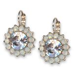 Earrings by Mariana Woman Charming Clear and Opal Swarovski Crystals