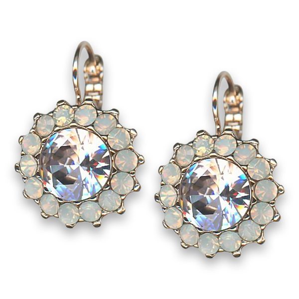 Earrings by Mariana Woman Charming Clear and Opal Swarovski Crystals
