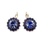 Earrings by Mariana Woman Glamorous Purple Swarovski Crystals