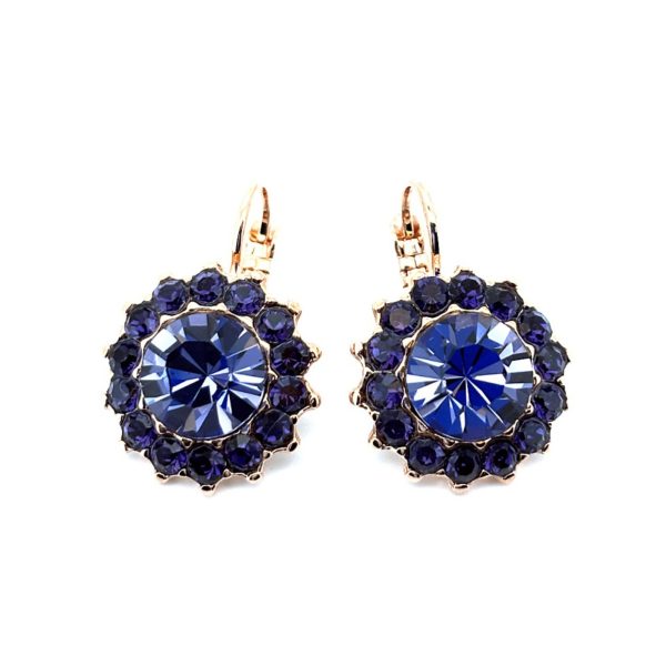 Earrings by Mariana Woman Glamorous Purple Swarovski Crystals