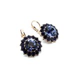 Earrings by Mariana Woman Glamorous Purple Swarovski Crystals - Image 4