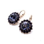 Earrings by Mariana Woman Glamorous Purple Swarovski Crystals - Image 2