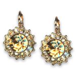 Earrings by Mariana Woman Opulent Golden Shadow Swarovski Crystals - Image 2