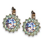 Earrings by Mariana Woman Adorable Violet and Chrysolite Swarovski Crystals - Image 2
