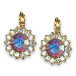 Earrings by Mariana Woman Glitzy AB and Moonlight Swarovski Crystals