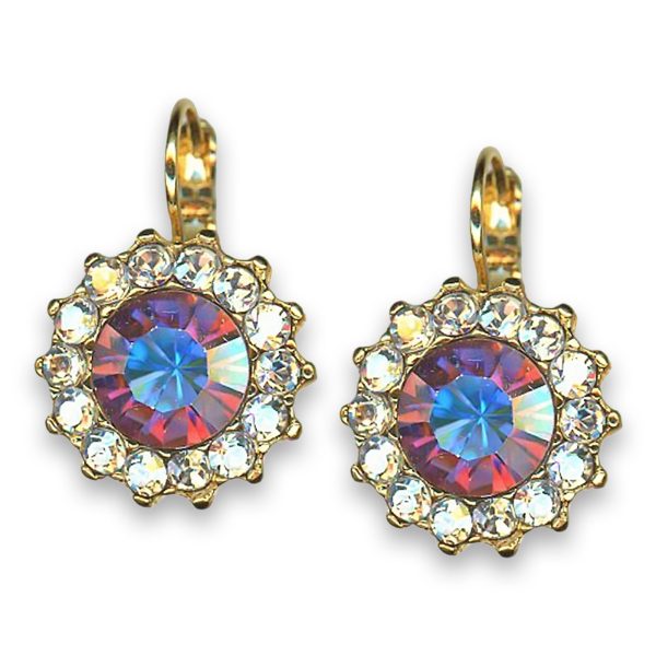 Earrings by Mariana Woman Glitzy AB and Moonlight Swarovski Crystals