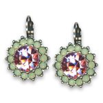 Earrings by Mariana Woman Adorable Rose and Opal Swarovski Crystals - Image 3