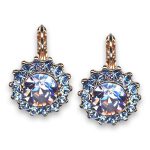 Earrings by Mariana Woman Luscious Violet and Sapphire Swarovski Crystals - Image 2