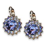 Earrings by Mariana Woman Dazzling Moonlight and Tanzanite Swarovski Crystals - Image 3