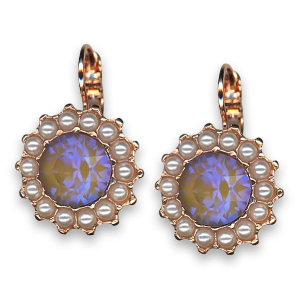 Earrings by Mariana Woman Timeless Pearl and Horizon Swarovski Crystals