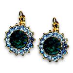 Earrings by Mariana Woman Glamorous Blue Swarovski Crystals
