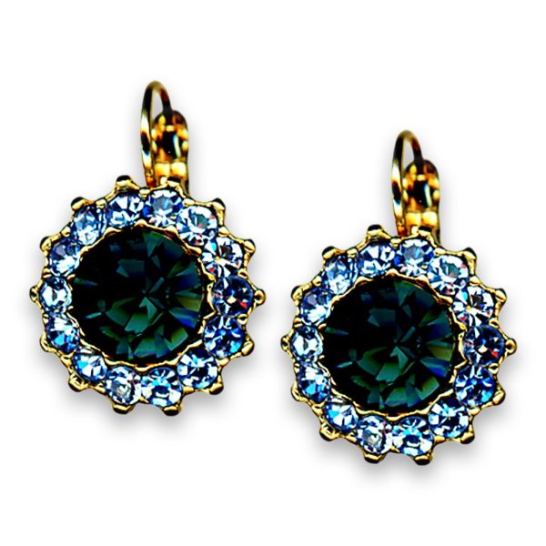 Earrings by Mariana Woman Glamorous Blue Swarovski Crystals