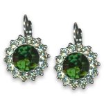 Earrings by Mariana Woman Exquisite Green Swarovski Crystals - Image 3