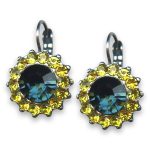 Earrings by Mariana Woman Chic Montana and Citrine Swarovski Crystals