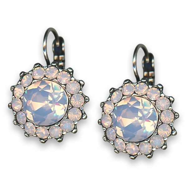 Earrings by Mariana Woman Sassy Rose Opal Swarovski Crystals