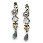 Earrings by Mariana Woman Sophisticated Champagne and Clear Swarovski Crystals