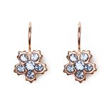 Earrings by Mariana Woman Floral Sapphire Swarovski Crystals - Image 3