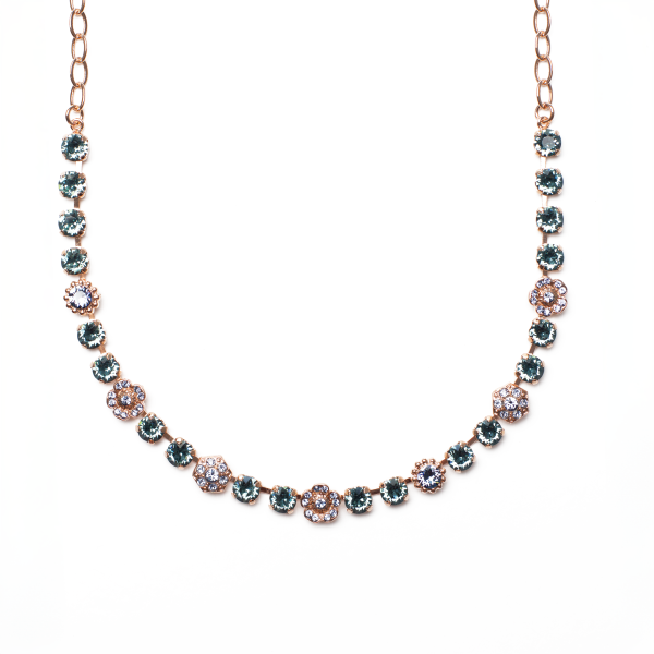Necklace by Mariana Woman Floral Sapphire Swarovski Crystals