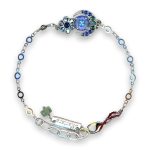 Bracelet by Mariana Woman Dazzling Sapphire and Ocean Swarovski Crystals - Image 2