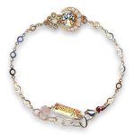 Bracelet By Mariana Woman Exquisite Peach and Opal Swarovski Crystals - Image 2