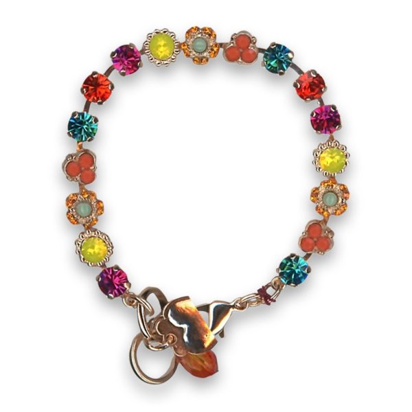 Bracelet by Mariana Woman Stunning Orange and Yellow Swarovski Crystals