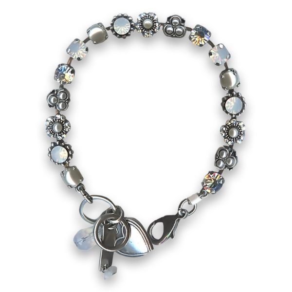 Bracelet by Mariana Woman Timeless Pearl and Opal Swarovski Crystals