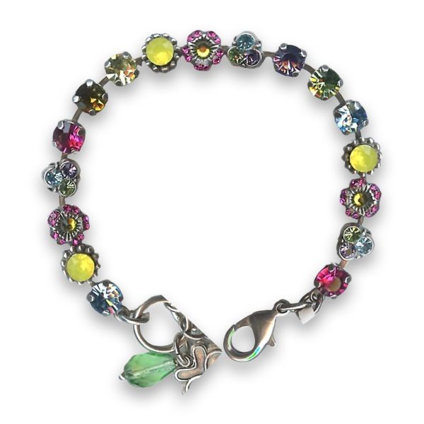 Bracelet by Mariana Woman Sassy Yellow and Fuchsia Swarovski Crystals