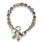 Bracelet by Mariana Woman Chic Yellow and Fuchsia Swarovski Crystals - Image 2