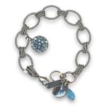 Bracelet by Mariana Woman Chic Aquamarine Swarovski Crystals - Image 3