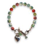 Bracelet by Mariana Woman Stunning Padparadscha and Green Swarovski Crystals - Image 3