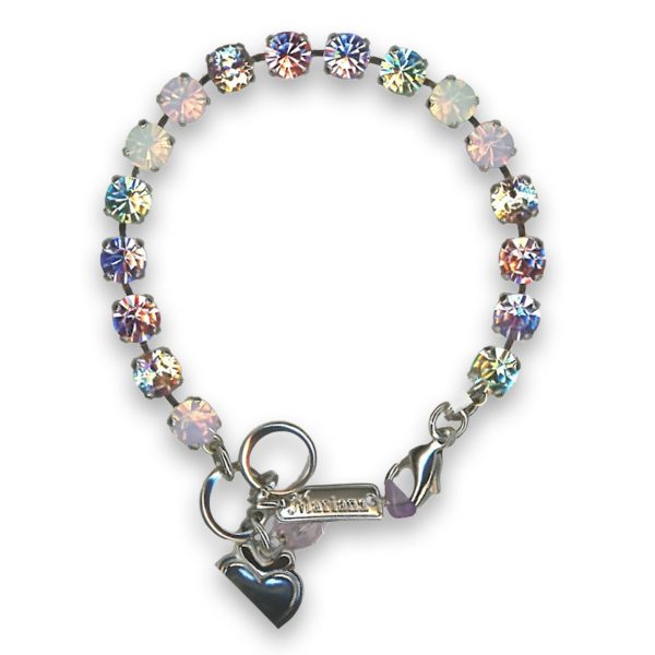 Bracelet by Mariana Woman Lovely Pink and Opal Swarovski Crystals