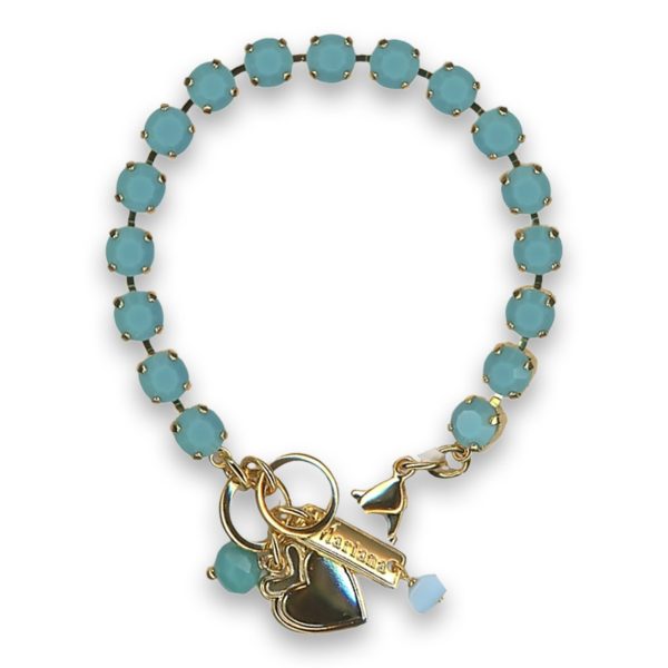 Bracelet by Mariana Woman Exquisite Turquoise Swarovski Crystals