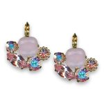 Earrings by Mariana Woman Lovely Rose and Opal Swarovski Crystals