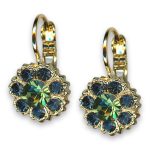 Earrings by Mariana Woman Sophisticated Blue and Green Swarovski Crystals