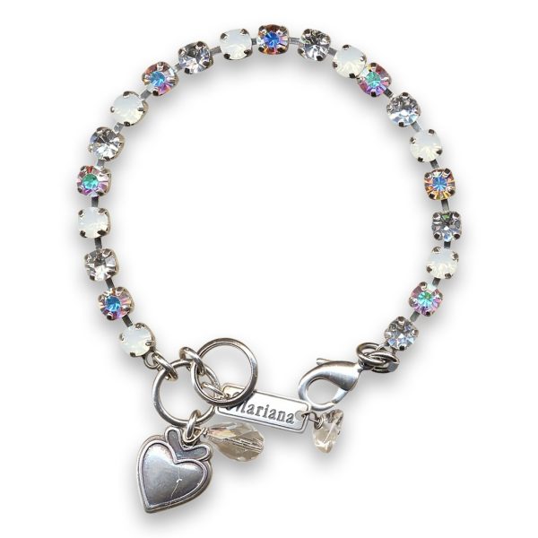 Bracelet by Mariana Woman Glitzy AB and Clear Swarovski Crystals