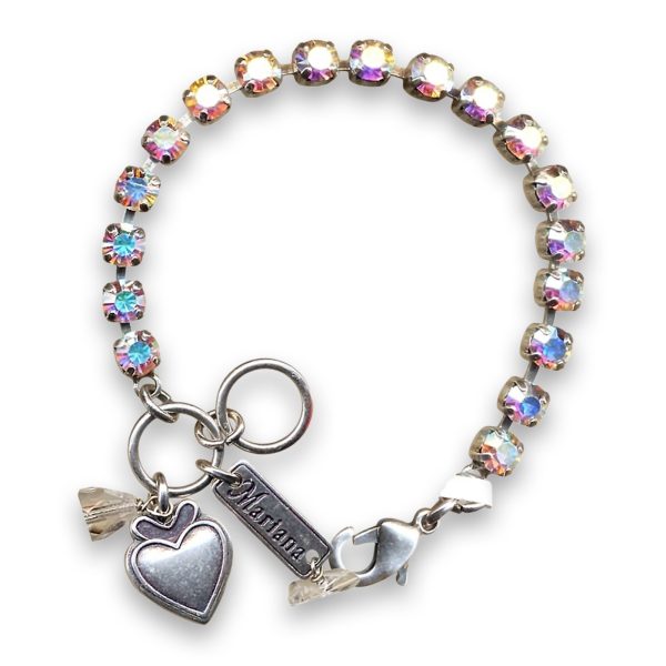 Bracelet by Mariana Woman Radiant Aurora Boreale Swarovski Crystals