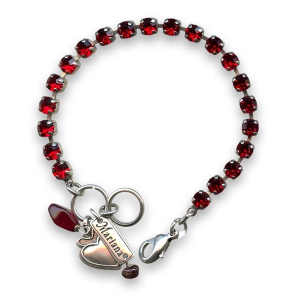 Bracelet by Mariana Woman Gorgeous Siam Swarovski Crystals