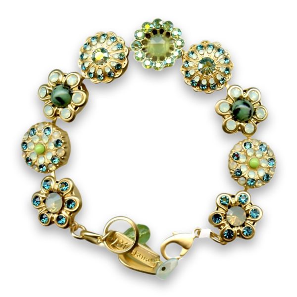 Bracelet by Mariana Woman Exquisite Opal and Zircon Swarovski Crystals