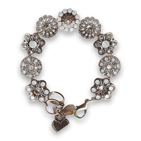 Bracelet by Mariana Woman Timeless Opal and Clear Swarovski Crystals
