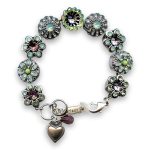 Bracelet by Mariana Woman Sophisticated Olivine and Opal Swarovski Crystals