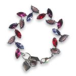 Bracelet by Mariana Woman Stunning Ruby and Purple Swarovski Crystals