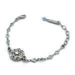 Bracelet by Mariana Woman Guardian Angel Clear and AB Swarovski Crystals