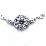Bracelet by Mariana Woman Gorgeous Pearl and Violet Swarovski Crystals - Image 2