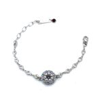Bracelet by Mariana Woman Gorgeous Pearl and Violet Swarovski Crystals - Image 4