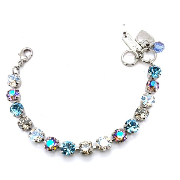 Bracelet by Mariana Woman Shimmering Moonlight and Aquamarine Swarovski Crystals
