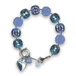 Bracelet by Mariana Woman Luxurious Aqua Blue Swarovski Crystals - Image 2