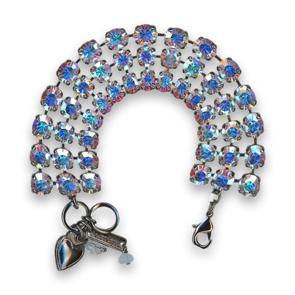 Bracelet by Mariana Woman Glitzy Aurora Boreale Swarovski Crystals