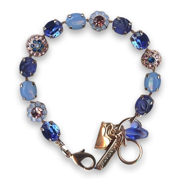 Bracelet by Mariana Woman Gorgeous Sapphire and Opal Swarovski Crystals