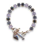 Bracelet by Mariana Woman Alluring Violet and AB Swarovski Crystals - Image 3