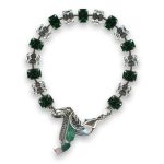 Bracelet by Mariana Woman Charming Emerald and Clear Swarovski Crystals - Image 2